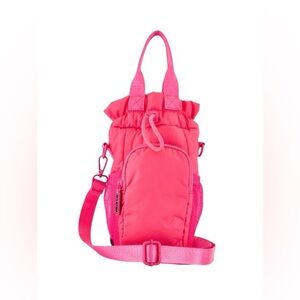 Wildfox Water Bottle Bag Puffy Fuchsia side pockets phone pocket crossbody NWT